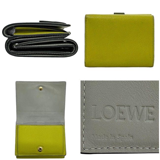 Loewe Trifold Wallet Green Anagram — view 2