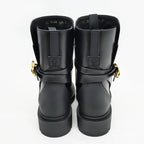 Christian Dior Empreinte Ankle BOOT Boots 37 1 2 Black Leather — view 5