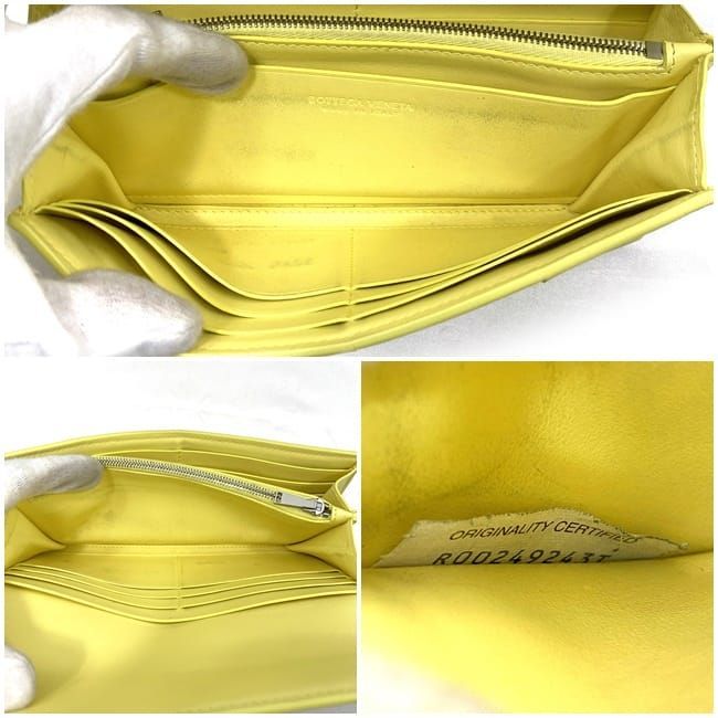 Bottega Veneta Foldable Long Wallet Yellow — view 7
