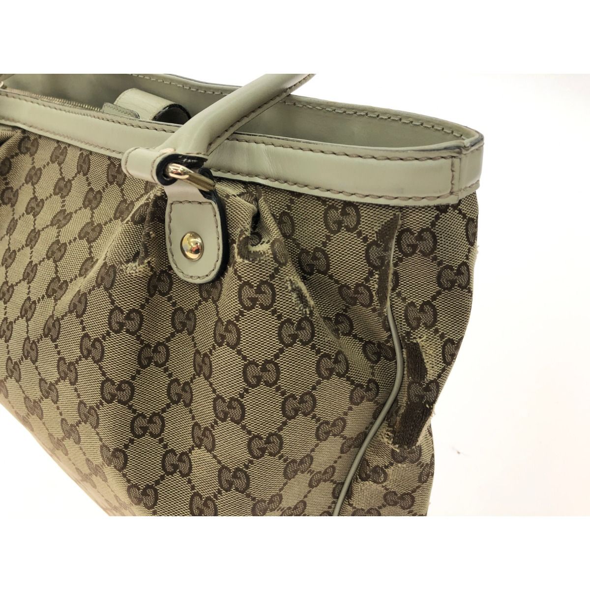 Gucci Bag Sookie Shoulder Tote Interlocking G GG Canvas Beige — view 6