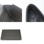 Gucci Long Wallet 035.0416.2180 Webline GG Canvas Black Fold Classic Women Men — view 9