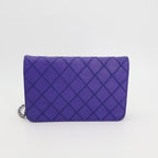 Chanel Chain Wallet Shoulder Bag Women Leather Blue — view 7