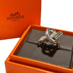 Hermes Echappe Croisette Ring GM 50 Silver Purchased in 2024 — view 3