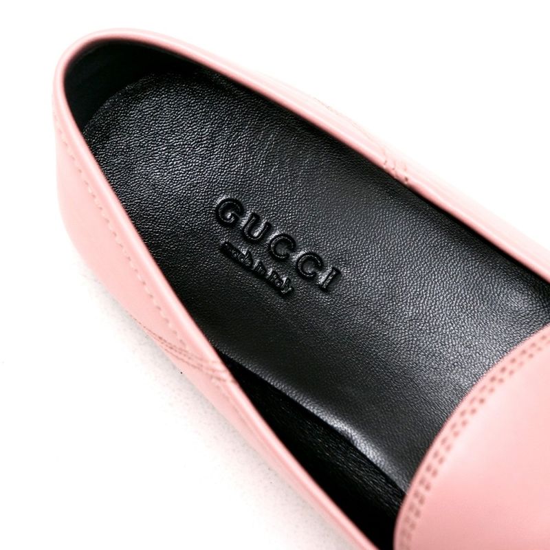 Gucci Brixton Loafers Size 37.5 Leather Horsebit — view 5