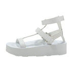 Hermes Enid Sandals Shoes Leather White — view 3