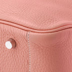 Hermes Lindy 34 Shoulder Bag Taurillon Clemence Crevette Silver — view 6