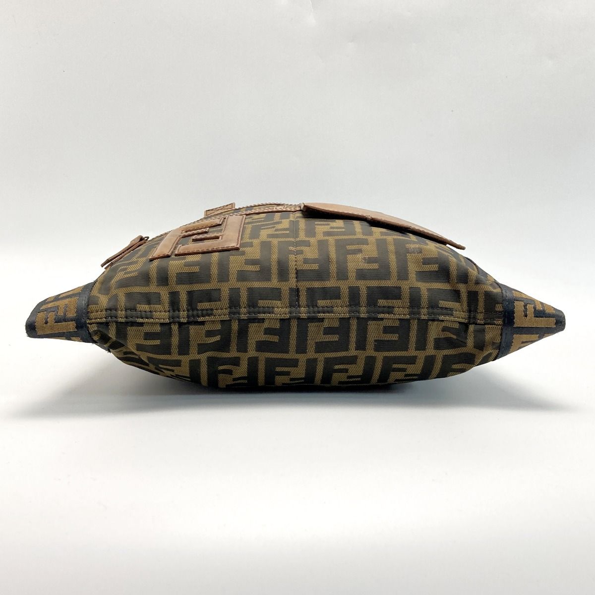 Fendi Zucca Pattern Shoulder Bag 7 Va167 Brown Canvas Leather Messenger — view 2