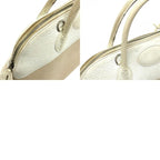 Hermes Handbag Bollide 35 Toile Ash White — view 9