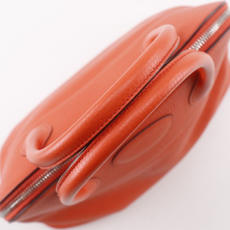 Hermes Bolide 31 2-Way Shoulder Taurillon Clemence Orange A Handbag — view 5