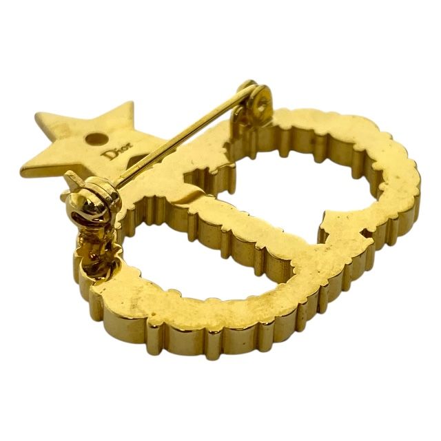 Dior Clair D Lune Brooch Pin Star CD Logo Accessories Rhinestone — view 7