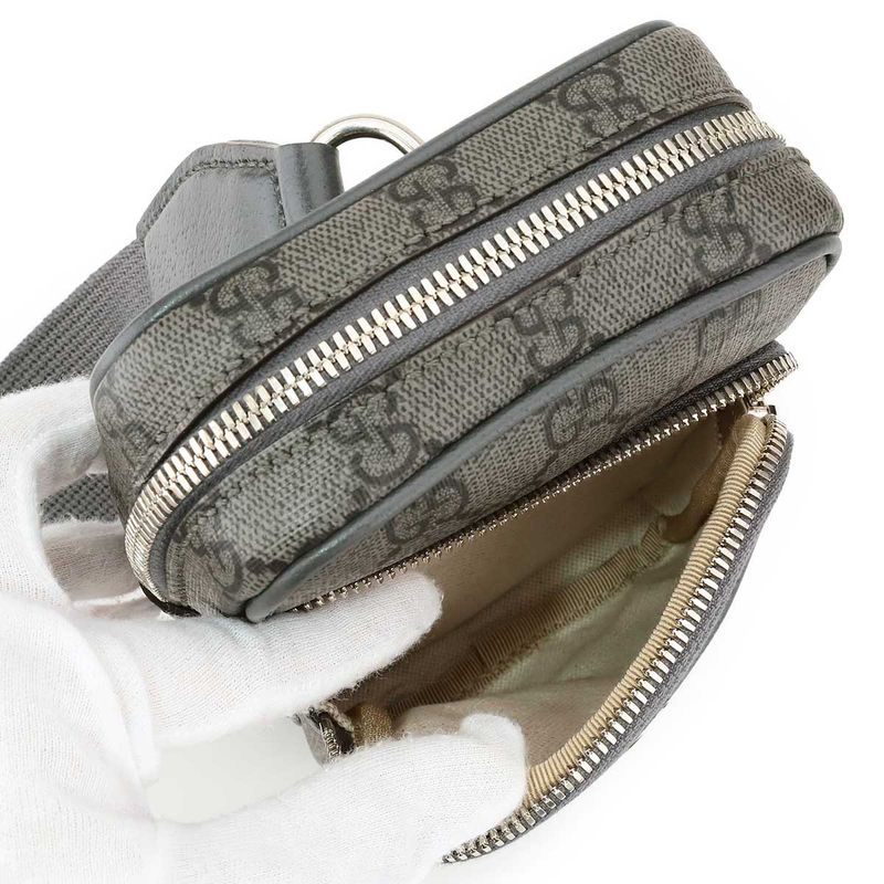Gucci Waist Bag Body Ophidia Gray — view 7