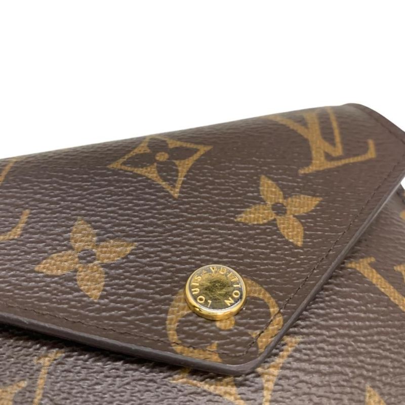 Louis Vuitton Wallet Portefeuille Victorine Monogram Gold Hardware 1352 — view 8