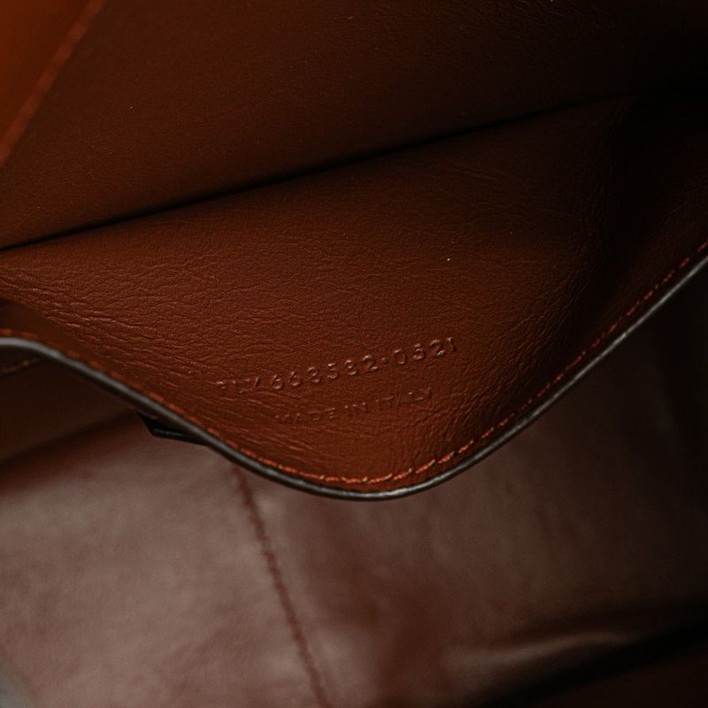 Saint Laurent YSL Monogram Brown Leather — view 9