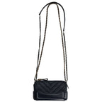 Chanel Gabrielle De Chevron Aged Calfskin Chain Wallet — view 2