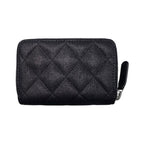 Chanel Card Case Coin Chain Me Purse Quilted Goatskin Coco Mark — view 3