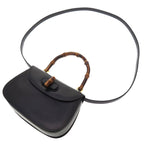Gucci Bamboo Leather Navy 000 46 0188 2-Way Handbag Blue 0043 — view 6