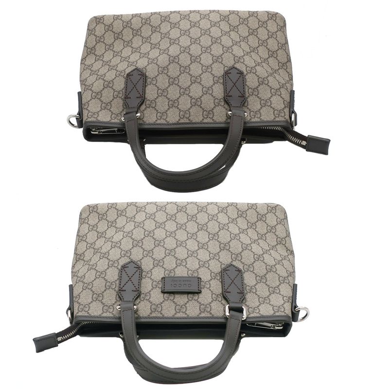 Gucci Tote Bag GG Supreme 429019.486628 Beige Brown Silver Hardware — view 4