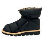 Louis Vuitton Pillow Line Monogram Boots Short Shoes Nylon Black Brown — view 3