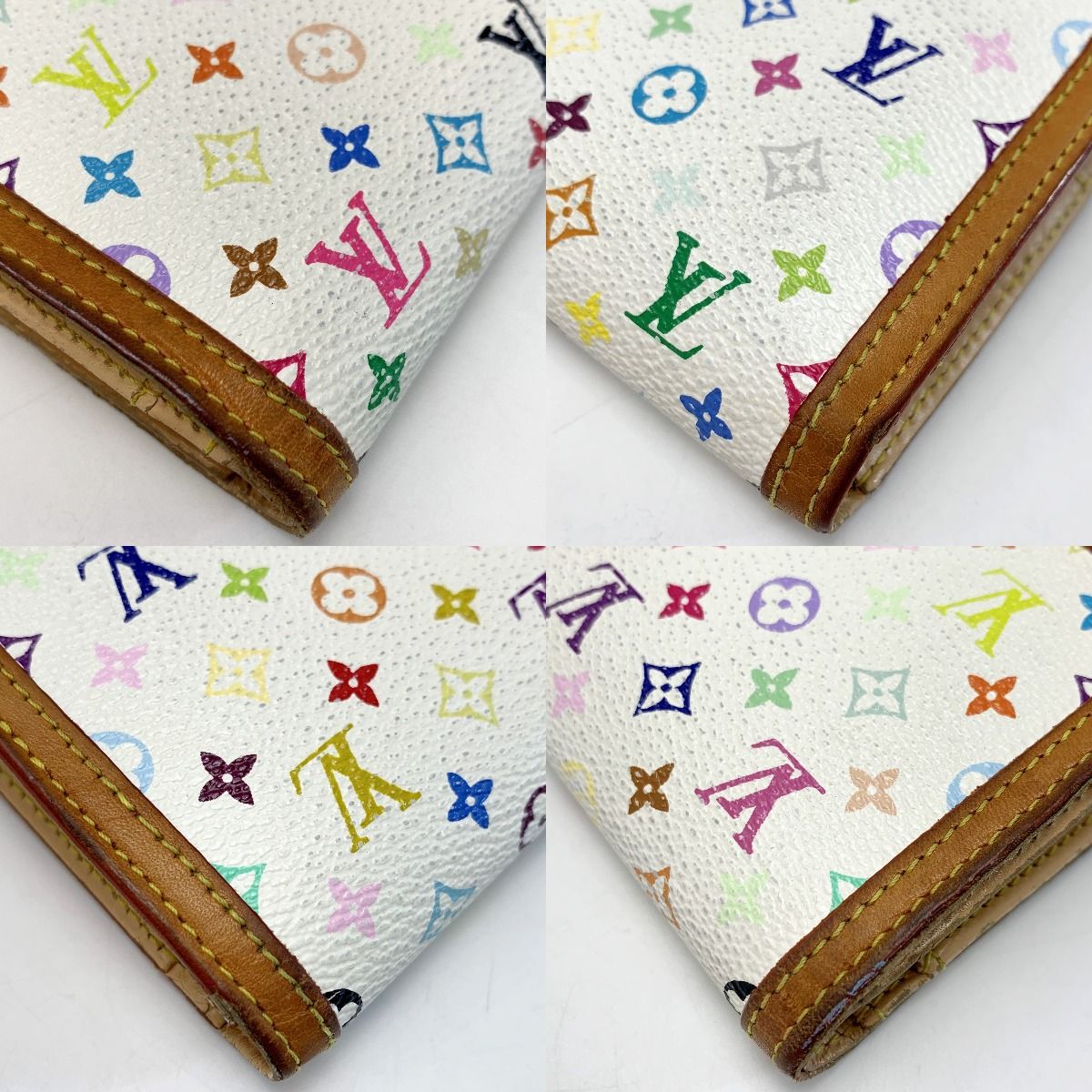 Louis Vuitton Monogram Multicolor Porte Monnaie Viennese Bronze Fold — view 6