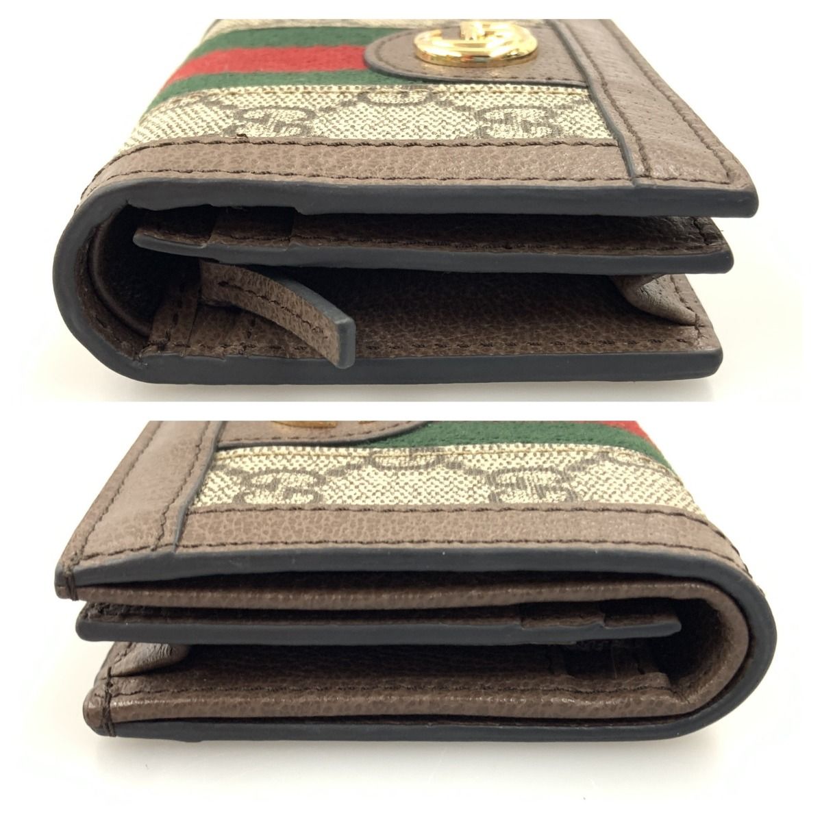 Gucci Ophidia GG Supreme Bifold Wallet 8745 Beige Brown — view 4