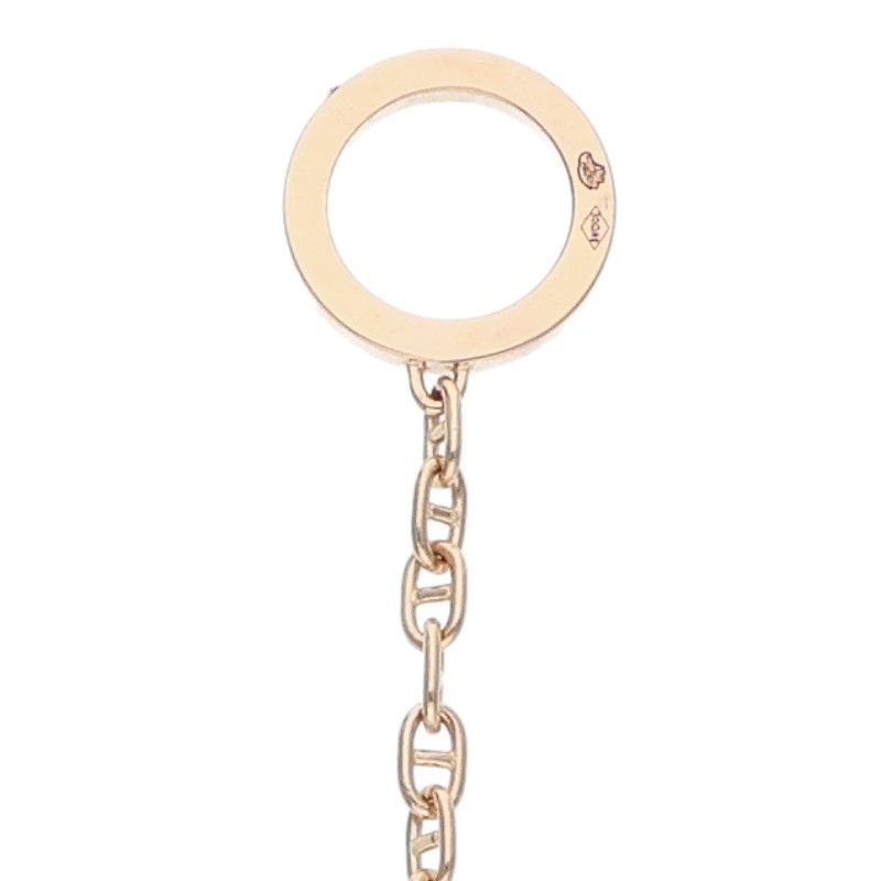 Hermes Chene Dancre Contour 18K Pink Gold Diamond Bracelet Sh — view 5