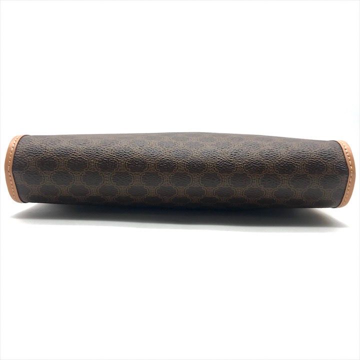 Celine Macadam Triomphe Clutch Brown — view 3