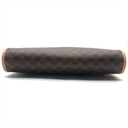 Celine Macadam Triomphe Clutch Brown — view 3