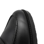 Hermes Moccasins Impact Calf Leather 36.5 Shoes Black — view 7