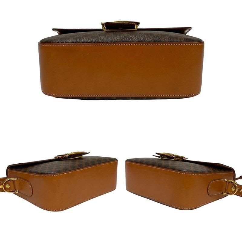 Celine Macadam Blason Triomphe Pattern Logo Carriage Hardware Leather