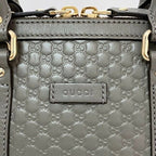 Gucci 2 way Bag Grey Micro Stripe — view 9