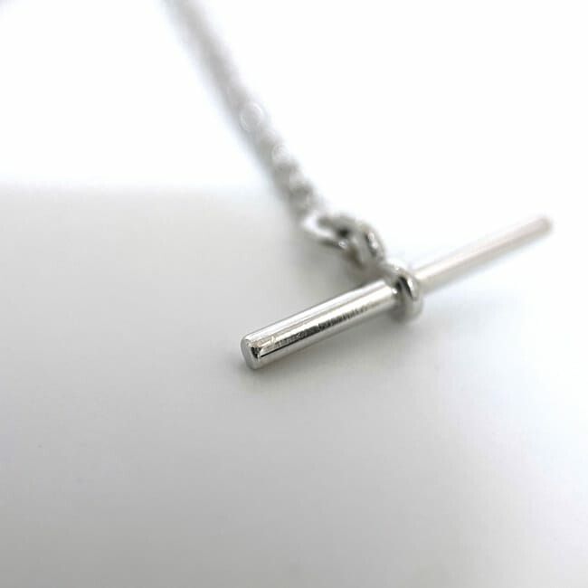 Hermes Bracelet Mini Chaine D'ancre Chain White Gold Wg — view 8